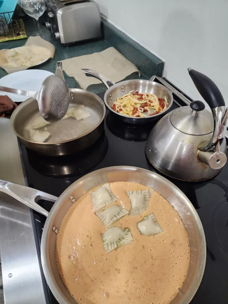 sundried tomato ravioli