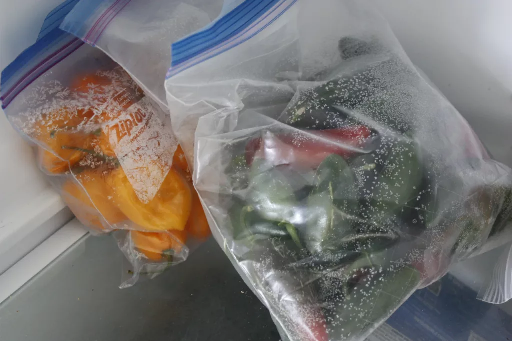frozen peppers