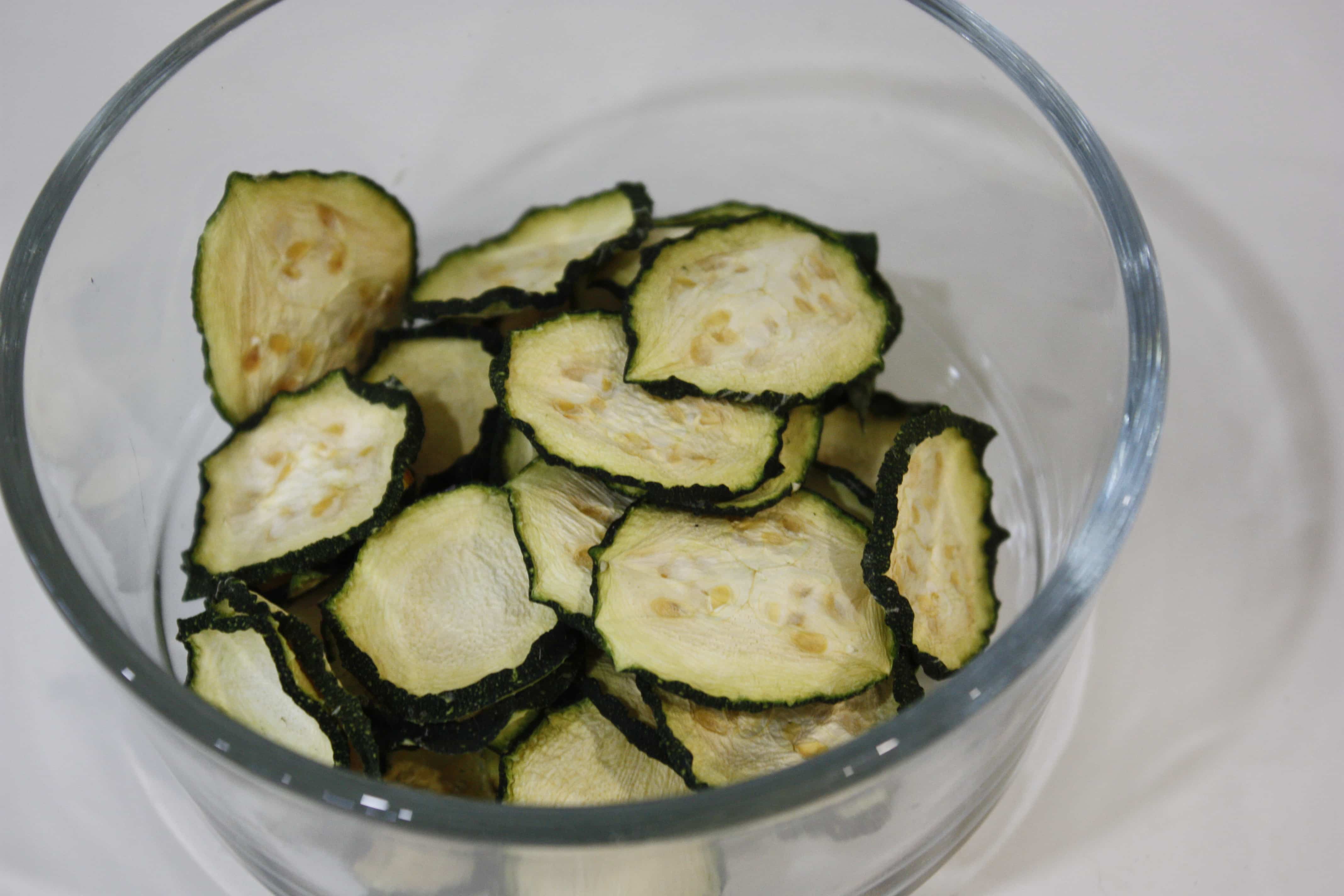 dehydrated zucchini chips